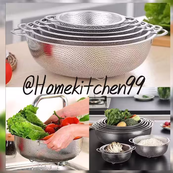 آبکش پانچ استیل 6 پارچه
