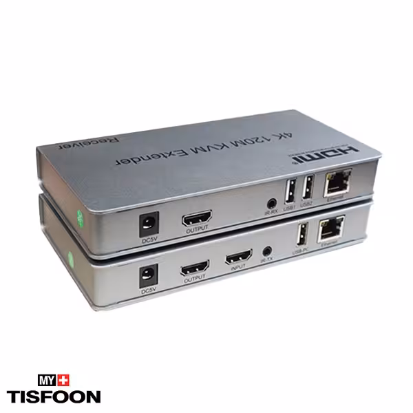 توسعه دهنده KVM HDMI روی کابل شبکه 120 متر کی نت مدل K-EXKHD120