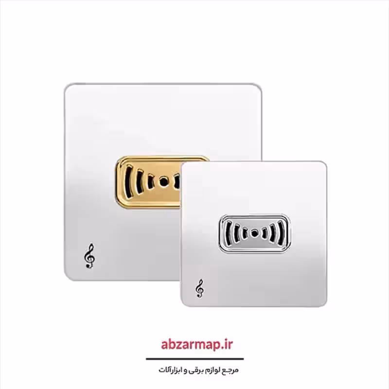 زنگ ملودی مدل کریستال سفید طلایی و نقره ای آسیا الکتریک