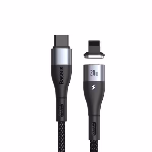کابل شارژ آهنربایی تایپ سی به لایتنینگ 20 واتی بیسوس مدل Baseus CATLXC-01