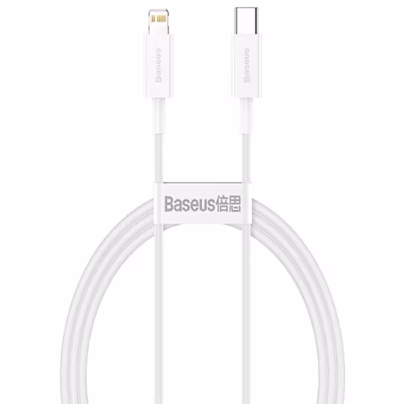 کابل تبدیل usb-c به لایتنینگ باسئوس مدل CATLYS-01 طول 0.25 متر