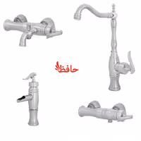 ست شیرآلات سمپو مدل پویان کروم مات