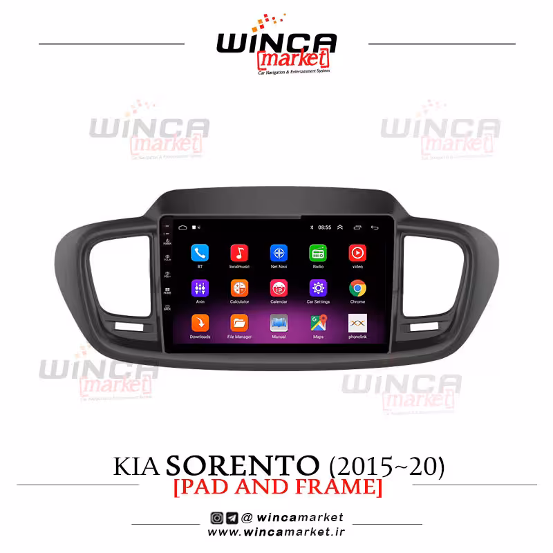 مانیتور کیا سورنتو 2015-20 فابریک اندروید برند وینکا WINCA سری H