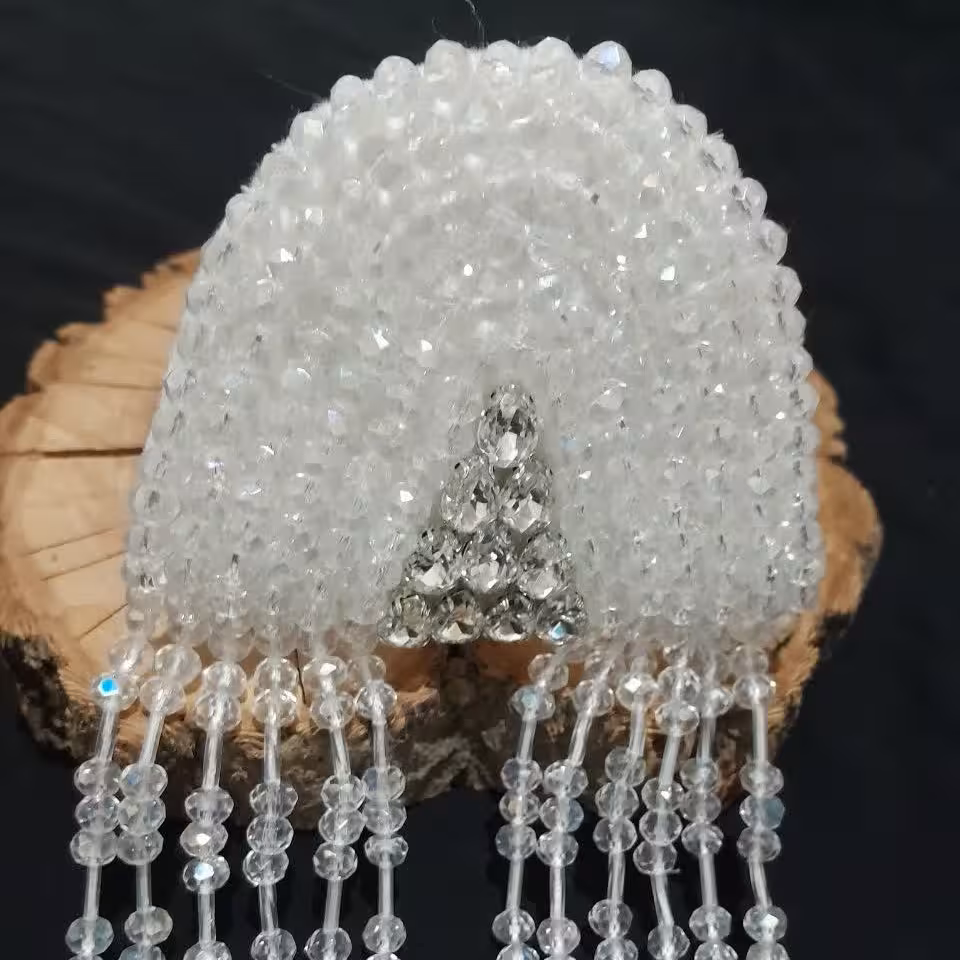 سردوشی کریستال سفید