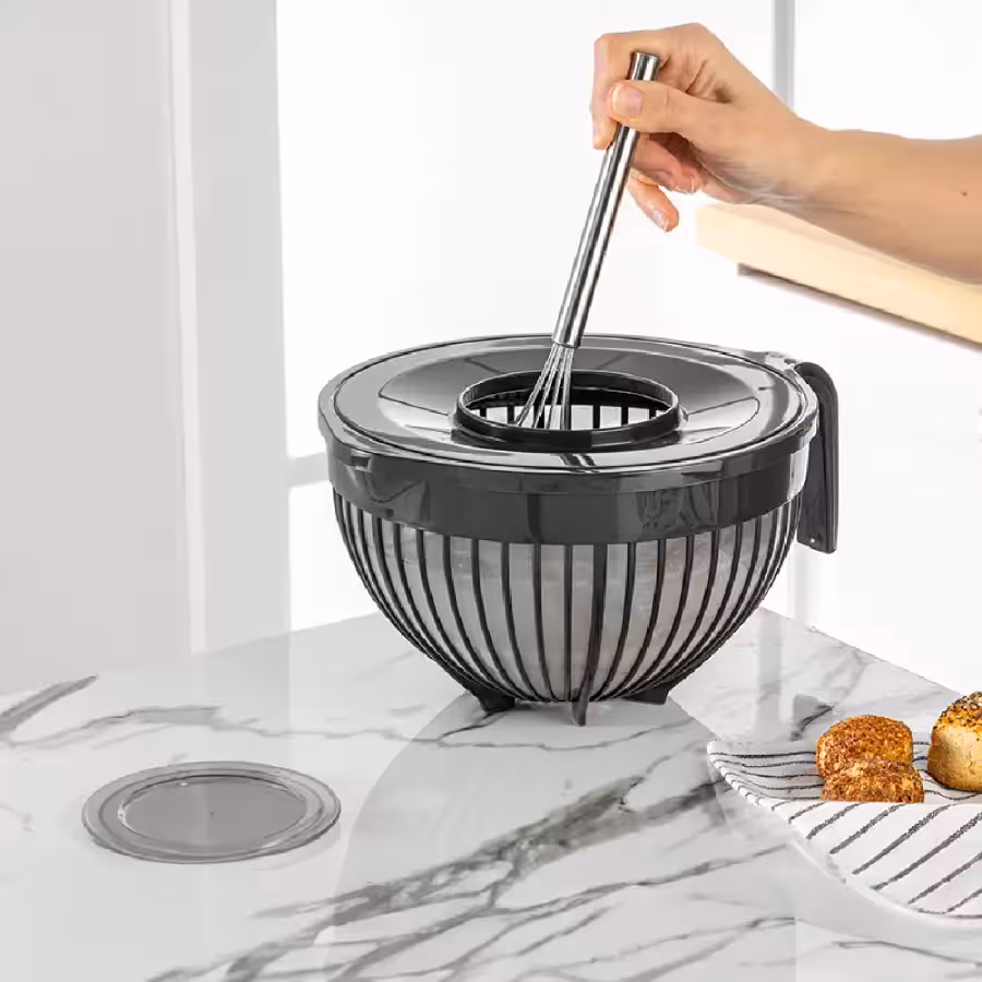 کاسه میکس درب دار فولی لایف ترکیه 3 لیتری چهاررنگ Linea کد Linea 0971