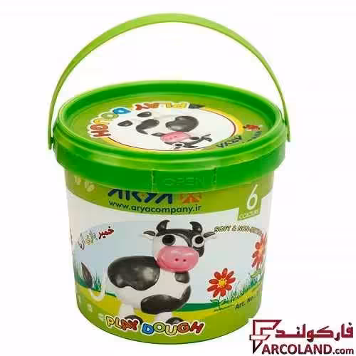خمیر بازی سطلی 6 رنگ آریا مدل Arya 1059