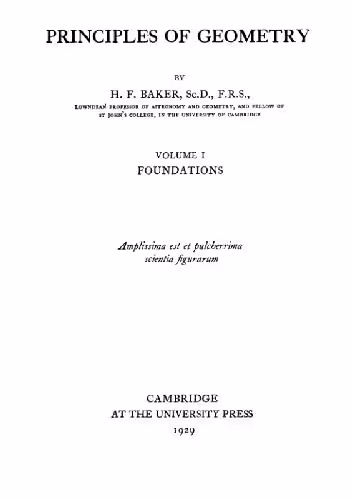 خرید و دانلود نسخه کامل کتاب Principles of Geometry