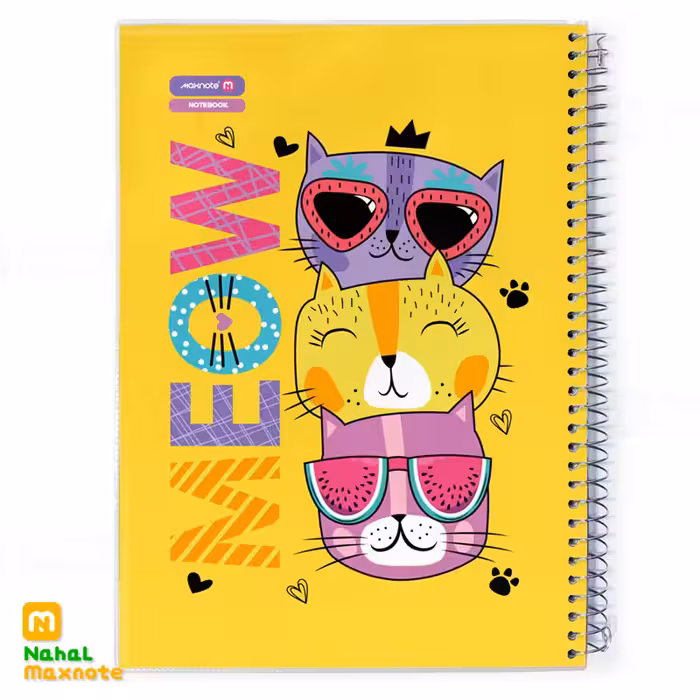 دفتر 80 برگ سیمی طلقی کارتونی کد 9813.طرح 1 دخترانه