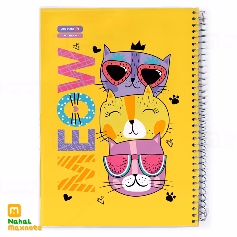 دفتر 80 برگ سیمی طلقی کارتونی کد 9813.طرح 1 دخترانه