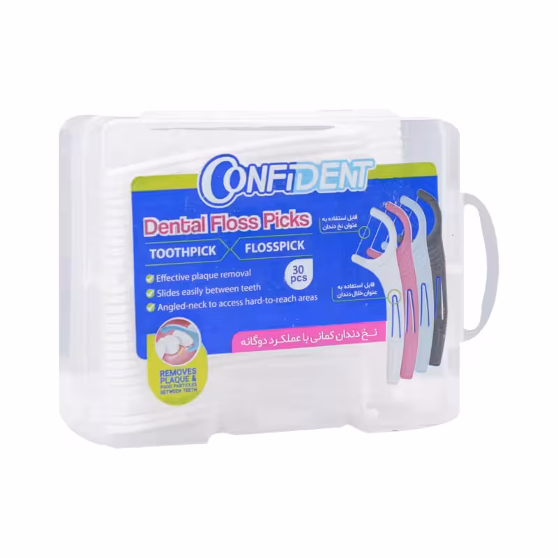 نخ دندان کمانی و خلال دندان 30 عددی کد F4.02 کانفیدنت