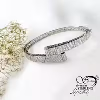 دستبند نقره النگویی طرح کلاسیک کد 20380