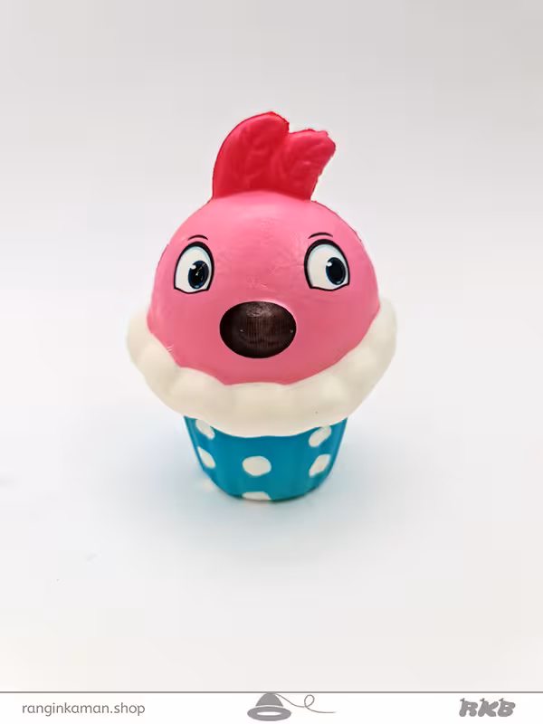 اسکوییشی کاپ کیکی معطر طرح جوجه