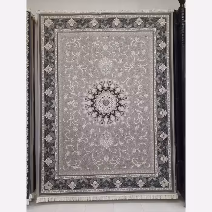 فرش ماشینی 12متری 700شانه کاشان نقشه زیبای تلناز مناسب جهیزیه