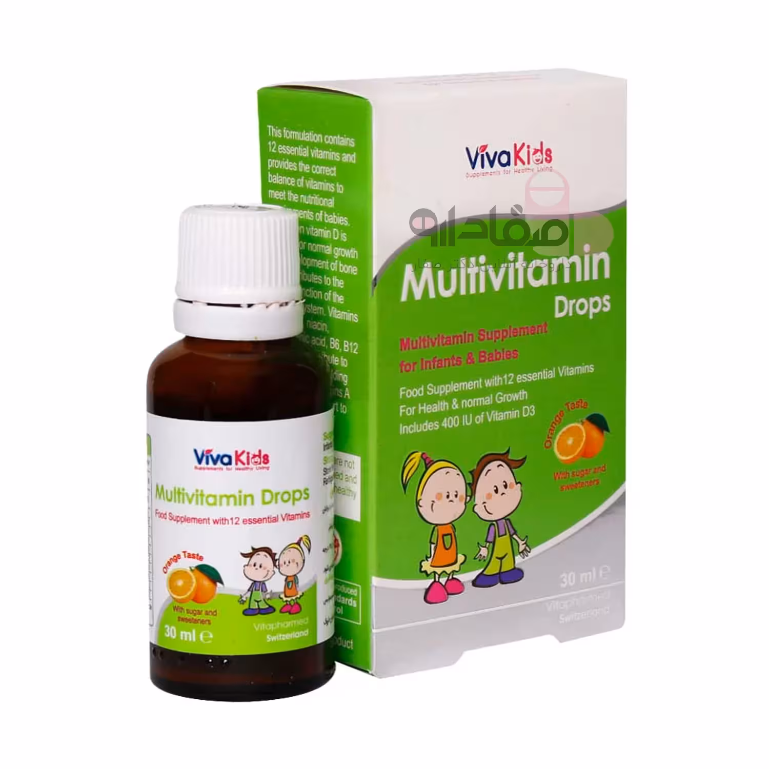 قطره مولتی ویتامین ویواکیدز 30 میلی‌لیتر | Vivakids Multivitamin Drops 30ml