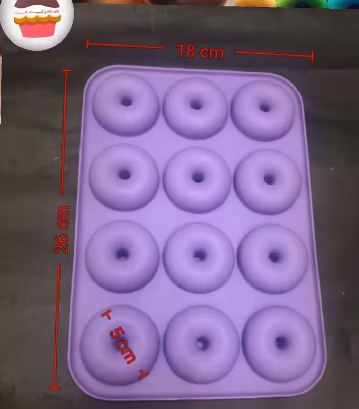 قالب سیلیکونی دونات 12 خانه
