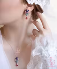 💍نیم ست جواهری  رزگلد‌‌(N_4013)