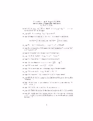 خرید و دانلود نسخه کامل کتاب Errata: Introduction to quantum mechanics, 1st ed
