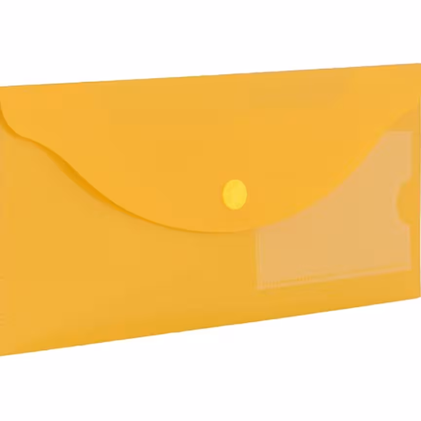 پاکت نامه ملخی دکمه دار  بیزینس مات و شفاف  پاپکو B_118Tو B_118M بسته ی 96عددی 