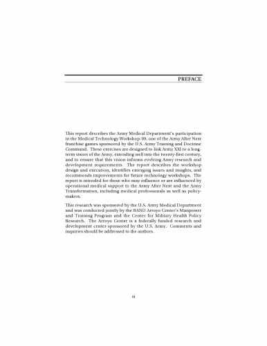 خرید و دانلود نسخه کامل کتاب Army Medical Support to the Army after Next: Issues and Insights from the Medical Technology Workshop
