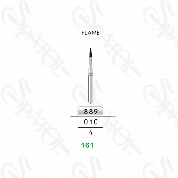 فرز الماس توربین تراش 4 میل 889 FLAME تیزکاوان TEESKAVAN