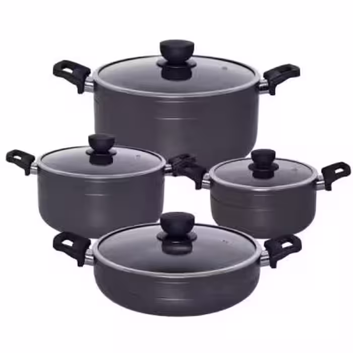 سرویس قابلمه و تابه گرانیتی 8 پارچه یونیک مدل رویال کد 8198