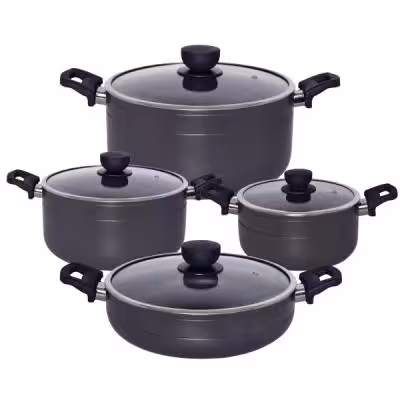 سرویس قابلمه و تابه گرانیتی 8 پارچه یونیک مدل رویال کد 8198