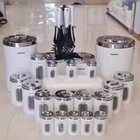 سرویس آشپزخانه آرتیستون 29 پارچه مدل پنجره‌ای درب استیل