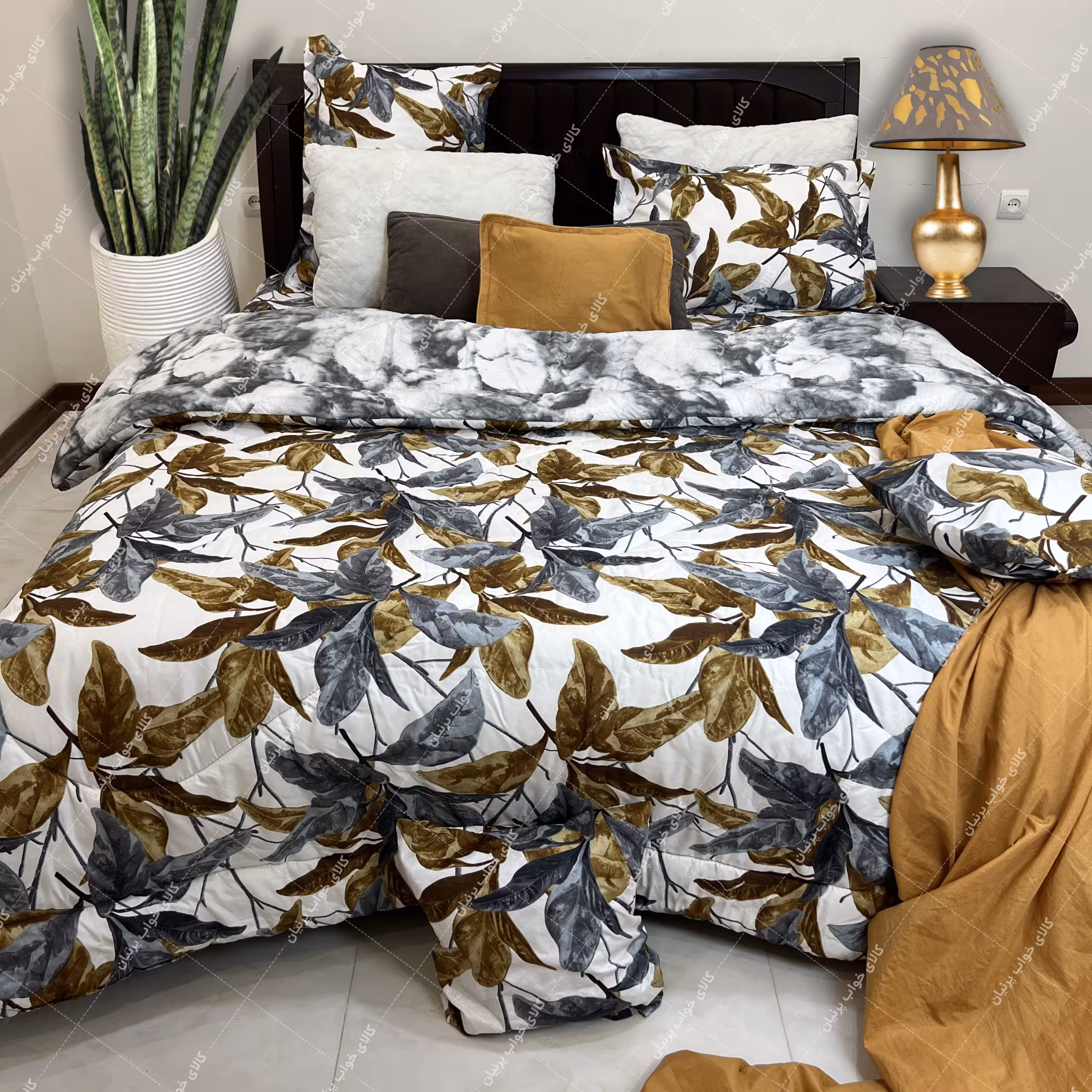 روتختی طوسی برگی کد 913