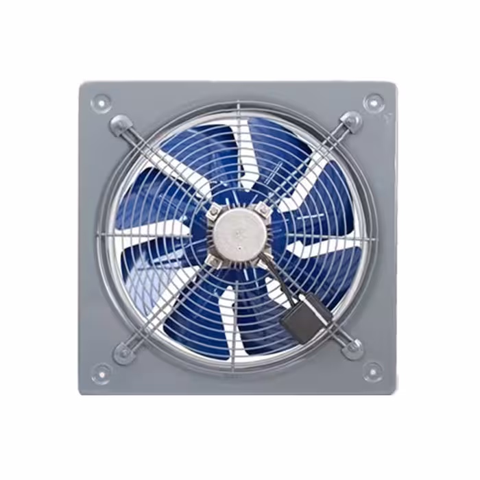 هواکش صنعتی فلزی با پروانه فلزی 30 سانتی تکفاز دمنده دور بالا