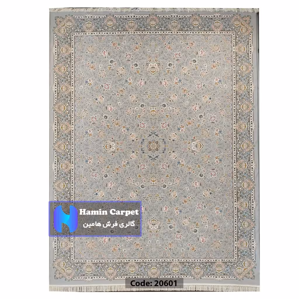 فرش 12 متری 1200 شانه تراکم 3600  نخ اکلریک گل برجسته کد AR20601