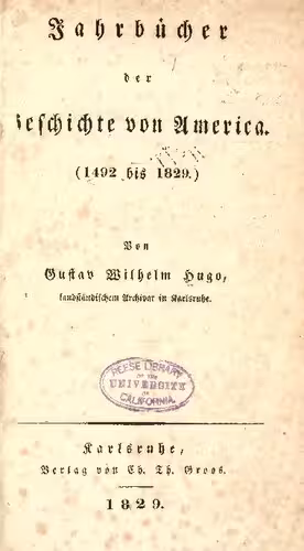 خرید و دانلود نسخه کامل کتاب Jahrbücher der Geschichte von America (1492 bis 1829)