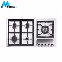 گاز رومیزی استیل البرز کد S5909 پنج شعله استیل