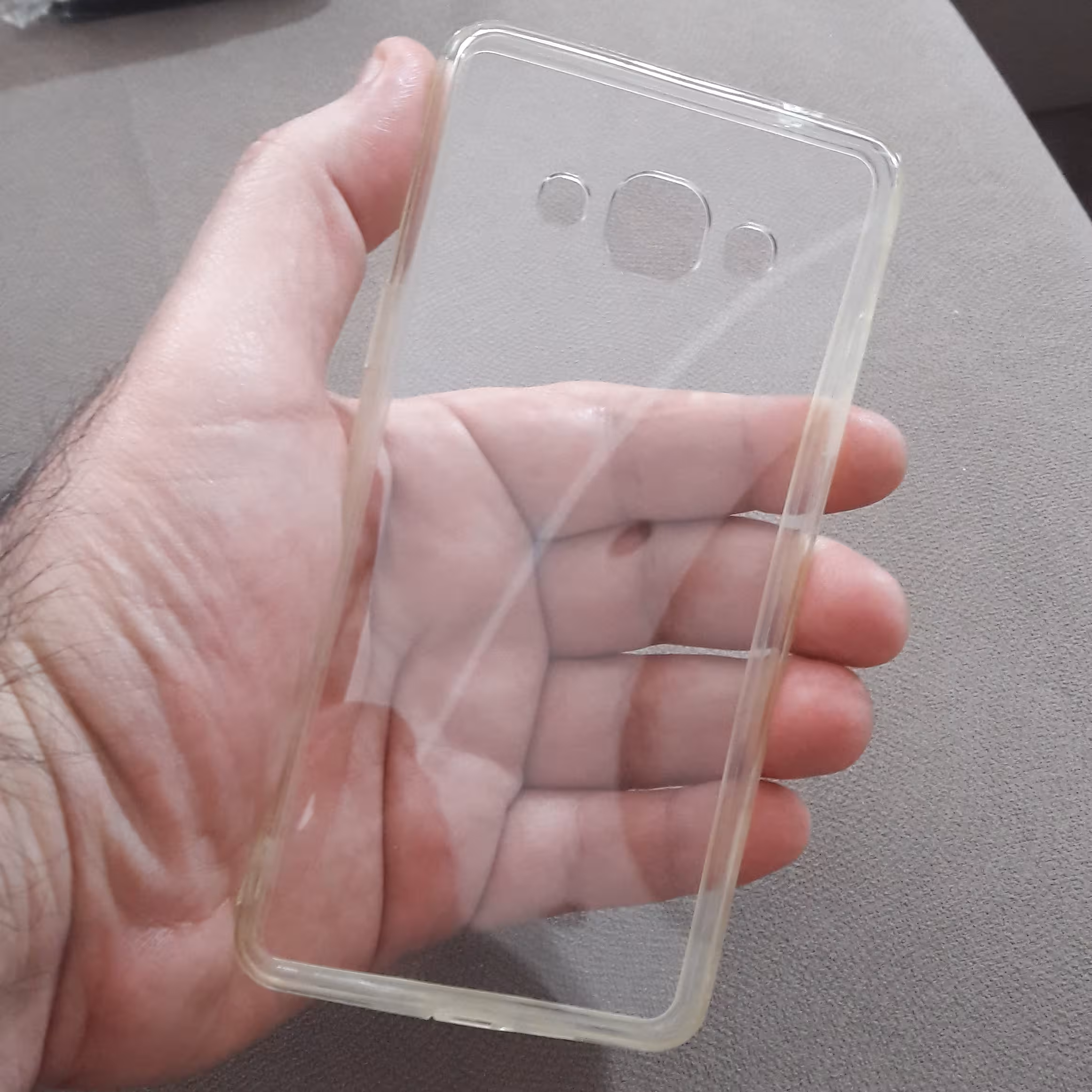 قاب شیشه ای تلقی دور ژله ای سامسونگ j3 pro 