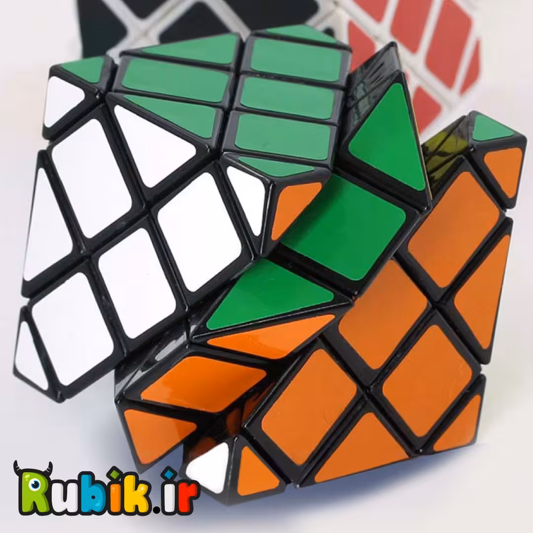 6 سطحی 8 محور مستر کیوب لن لن مشکی Lanlan Master Skewb