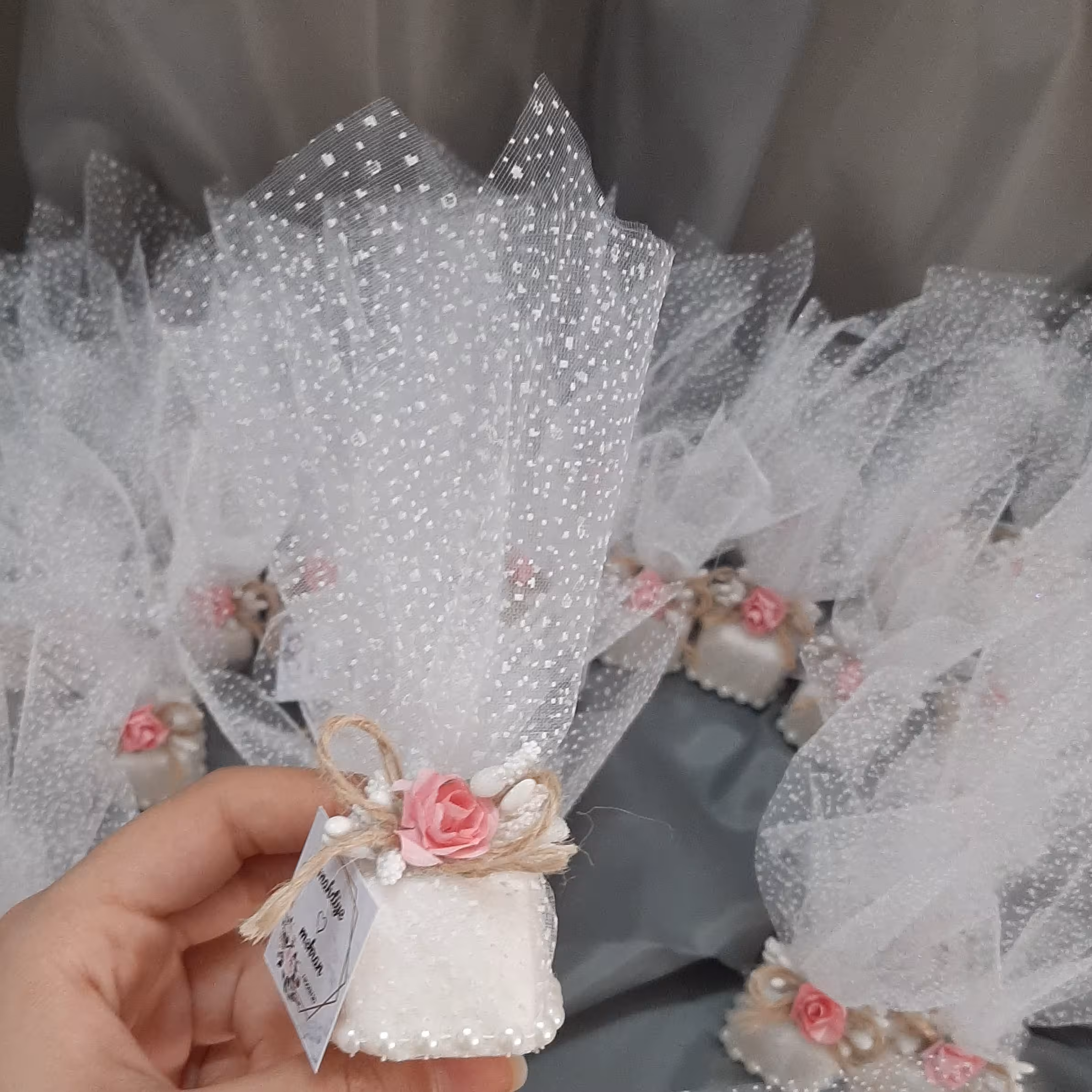 گیفت قند مکعبی عروسی و عقد 3در3 سانتی متر