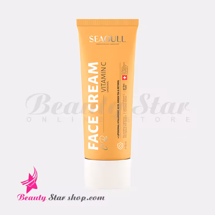 کرم صورت ویتامین C سی گل مناسب انواع پوست به جز پوست چرب و مستعد آکنه حجم 50 میلی لیتر