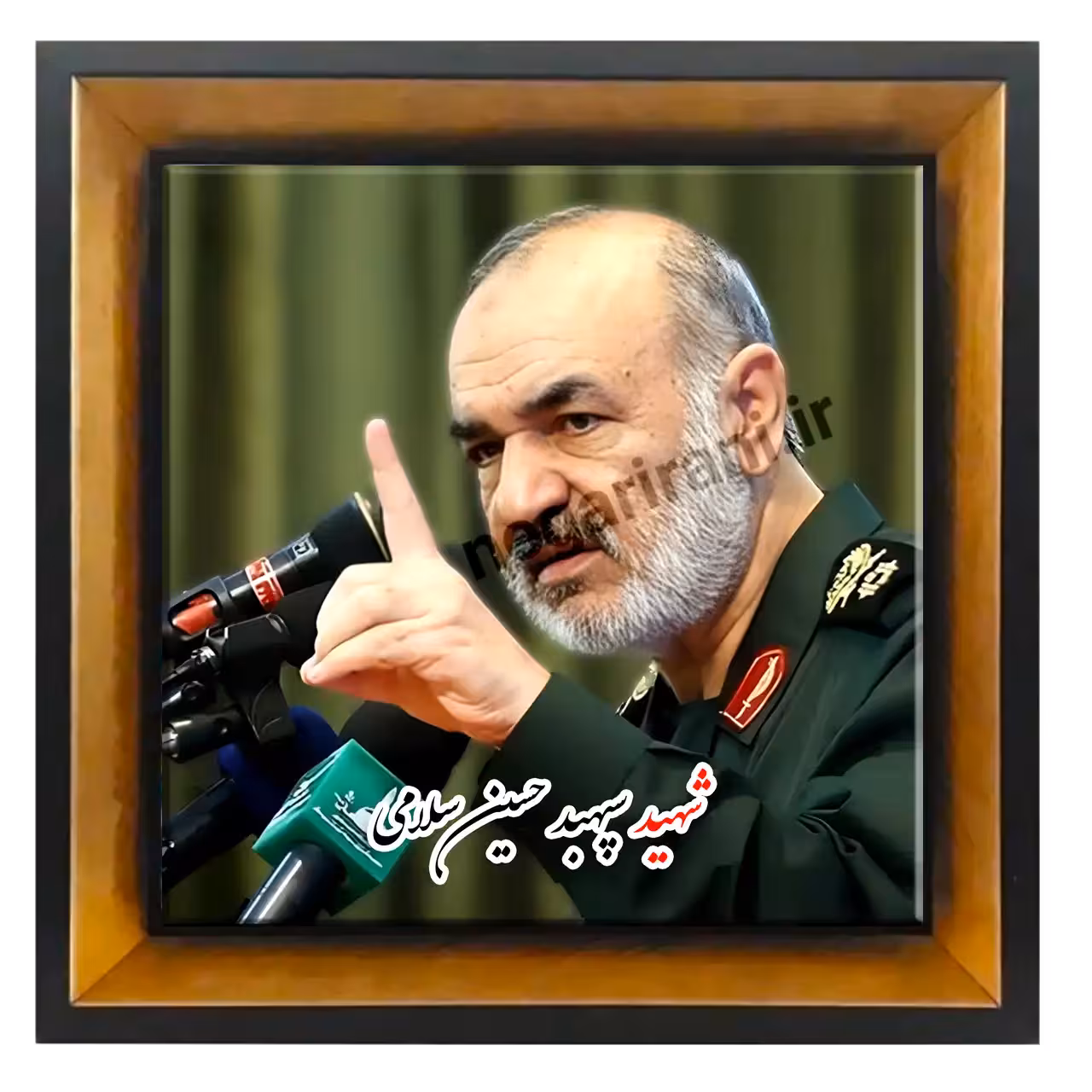 تابلو کاشی شهید سپهبد حسین سلامی مدل 2Z102