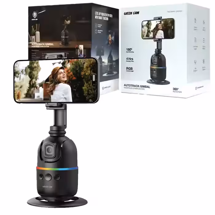 گیمبال رومیزی گرین لاین مدل Green Lion AutoTrack Gimbal چهره یاب