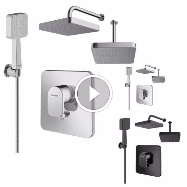 شیر حمام توکار شودر مدل تاین تیپ 3