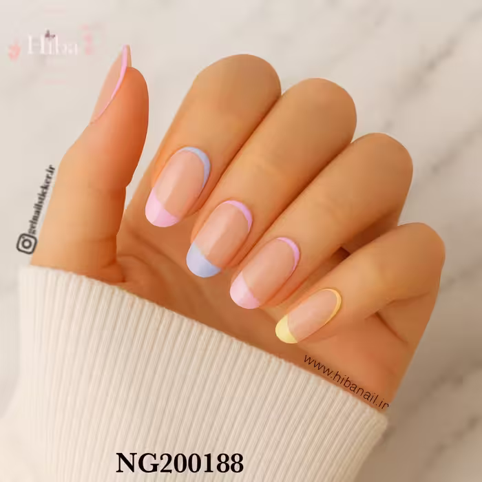 استیکر ژله ای کاشت ناخن (نیل رپ)_کد NG200188