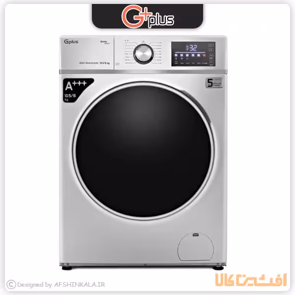 ماشین لباسشویی جی پلاس مدل GWM-PD107 ظرفیت 10.5 کیلوگرم