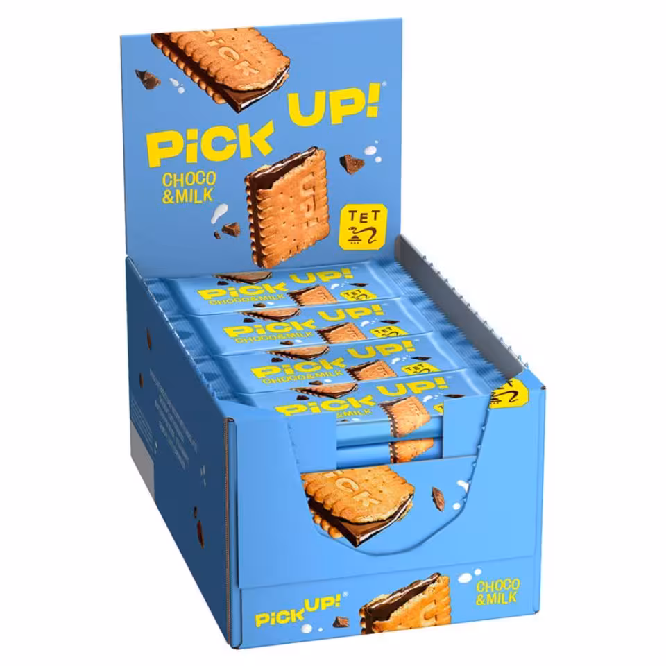 بیسکوییت شکلات شیری پیک آپ باکس 24 عددی pick up