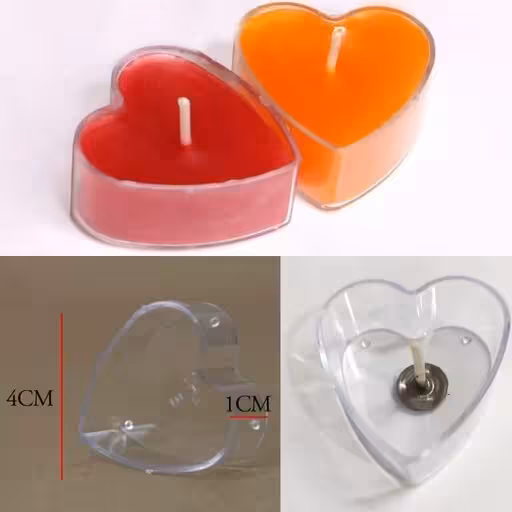 کاپ وارمر شفاف یا طلقی قلبی 50 تایی | amazonchi