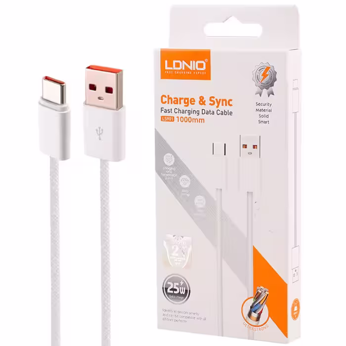 کابل شارژ تایپ سی الدینیو مدل LS901