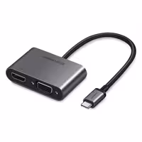 مبدل USB-C به HDMI و VGA و USB 3.0 یوگرین مدل Ugreen CM162