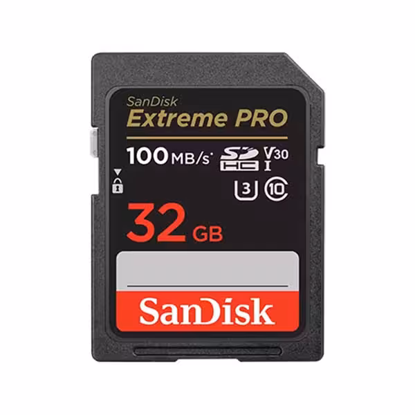 کارت حافظه سن دیسک SD Extreme pro 100MBps ظرفیت 32 گیگابایت