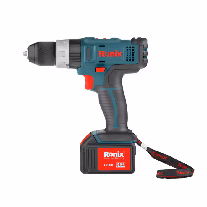 دریل پیچگوشتی شارژی 18 ولت رونیکس 8618 ronix