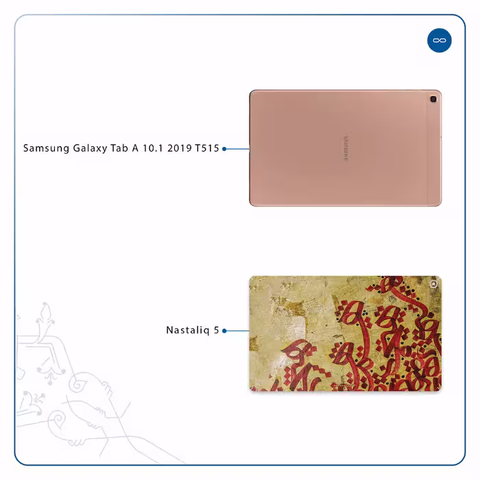 برچسب پوششی ماهوت مدل Nastaliq-5 مناسب برای تبلت سامسونگ Galaxy Tab A 10.1 2019 T515