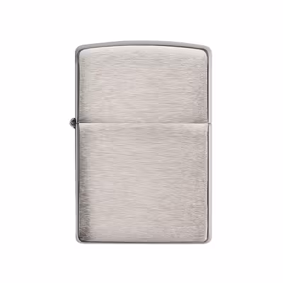 فندک زیپو مدل Reg Brush Fin CHROME کد 200