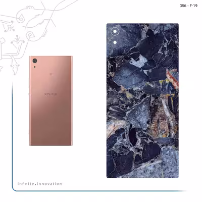 برچسب پوششی ماهوت مدل Broken black marble مناسب برای گوشی موبایل سونی Xperia XA1 Ultra